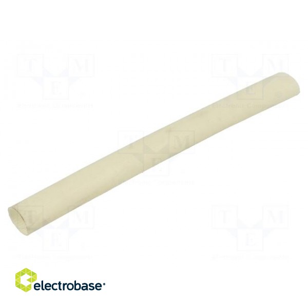 Insulating tube | fiberglass | natural | max.180°C | Øint: 14mm