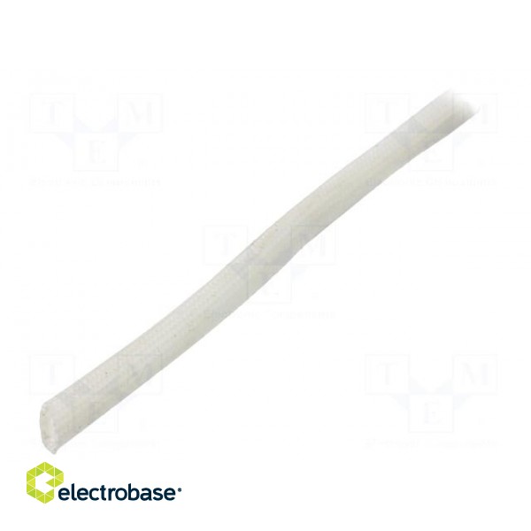 Insulating tube | fiberglass | natural | max.180°C | Øint: 3mm