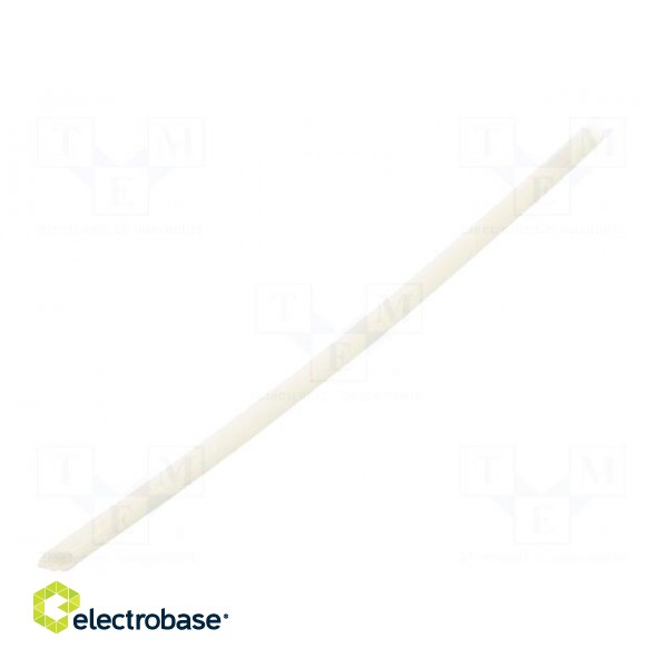 Insulating tube | fiberglass | natural | max.180°C | Øint: 4mm