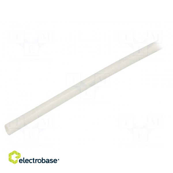 Insulating tube | fiberglass | natural | max.180°C | Øint: 6mm