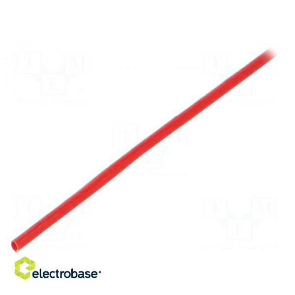 Insulating tube | fiberglass | red | -20÷155°C | Øint: 2mm