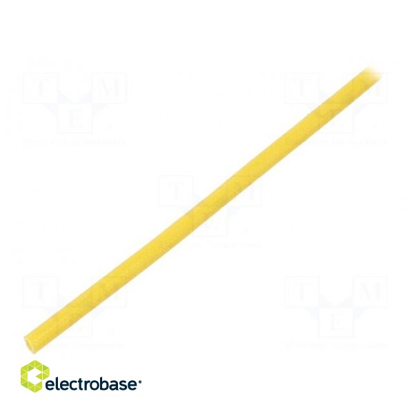 Insulating tube | fiberglass | yellow | -20÷155°C | Øint: 1.5mm