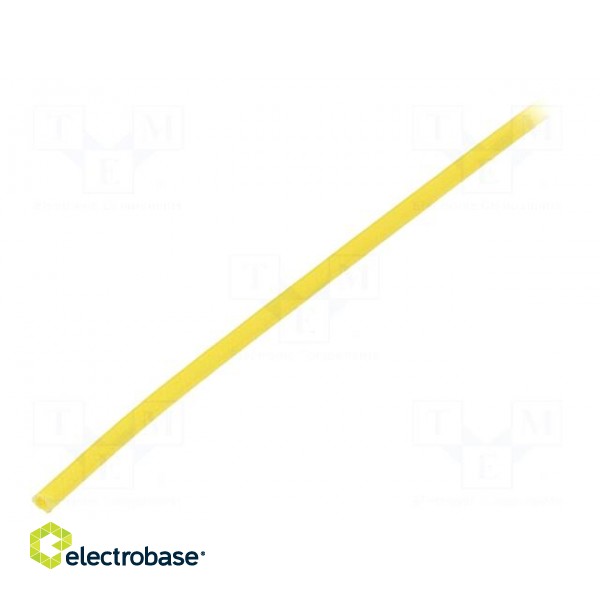 Insulating tube | fiberglass | yellow | -20÷155°C | Øint: 1mm фото 1