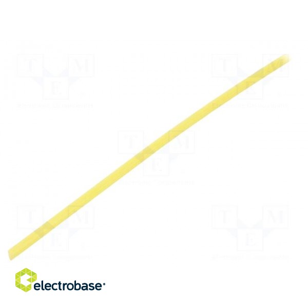 Insulating tube | fiberglass | yellow | -20÷155°C | Øint: 2mm
