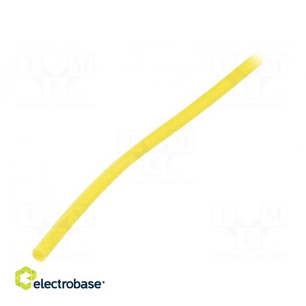 Insulating tube | fiberglass | yellow | -20÷155°C | Øint: 3mm image 1