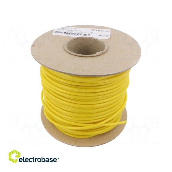 Insulating tube | fiberglass | yellow | -20÷155°C | Øint: 3mm image 2