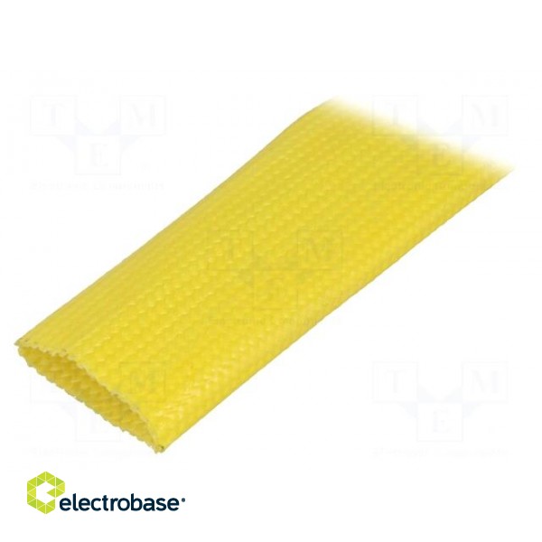 Insulating tube | yellow | -30÷155°C | Øint: 22mm | L: 5m | 3kV/mm
