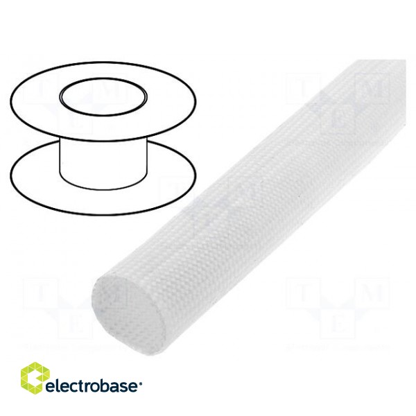 Insulating tube | Mat: glass fibre coated  with silicone rubber