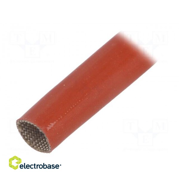 Insulating tube | Mat: glass fibre coated  with silicone rubber