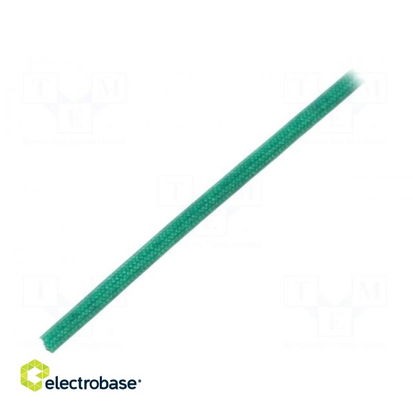 Insulating tube | fiberglass | green | -20÷155°C | Øint: 1.5mm