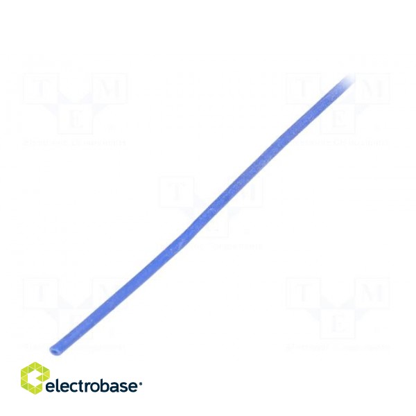 Insulating tube | silicone | blue | Øint: 0.8mm | Wall thick: 0.4mm фото 1