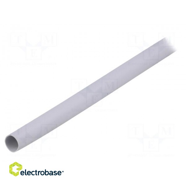 Insulating tube | silicone | light grey | -30÷200°C | Øint: 10mm | L: 1m