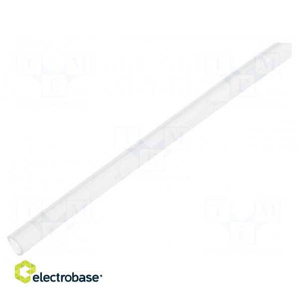 Insulating tube | Mat: silicone | transparent | -50÷200°C | Øint: 6mm