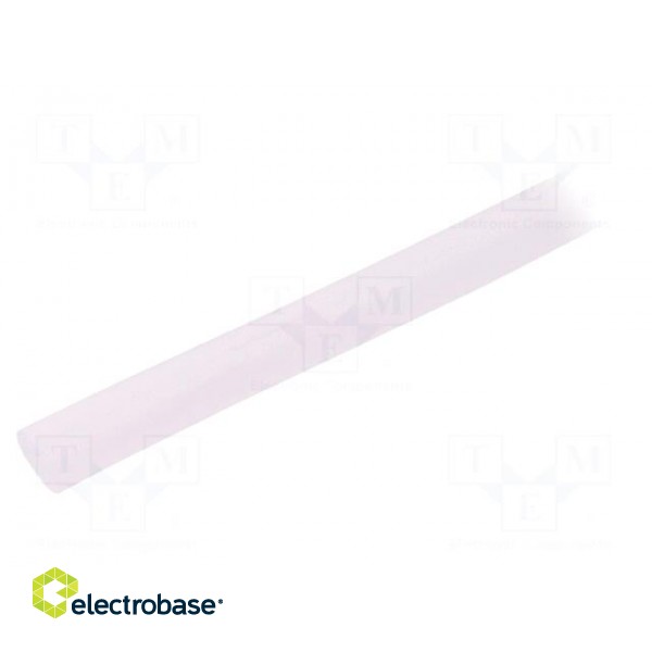 Insulating tube | Mat: silicone | transparent | -50÷200°C | Øint: 4mm
