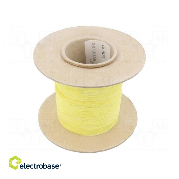Insulating tube | silicone | yellow | Øint: 0.5mm | Wall thick: 0.2mm paveikslėlis 2