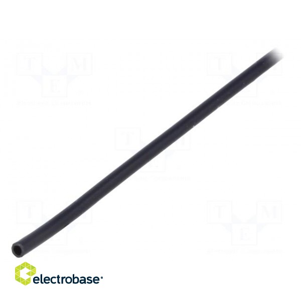 Insulating tube | Mat: PVC | black | -20÷125°C | Øint: 1.5mm | L: 10m