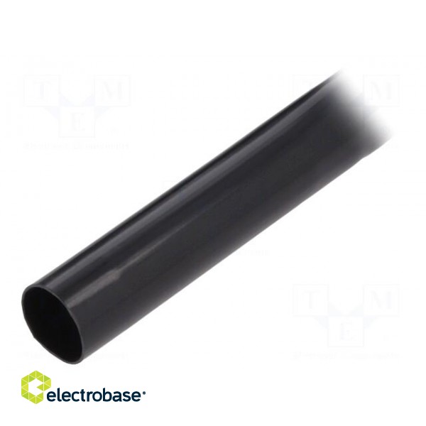 Insulating tube | PVC | black | -20÷125°C | Øint: 14mm | L: 100m | UL94V-0