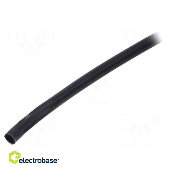 Insulating tube | Mat: PVC | black | -20÷125°C | Øint: 3mm | L: 10m