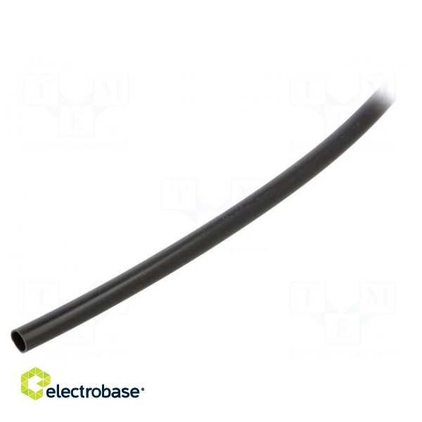 Insulating tube | PVC | black | -20÷125°C | Øint: 4mm | L: 500m | UL94V-0