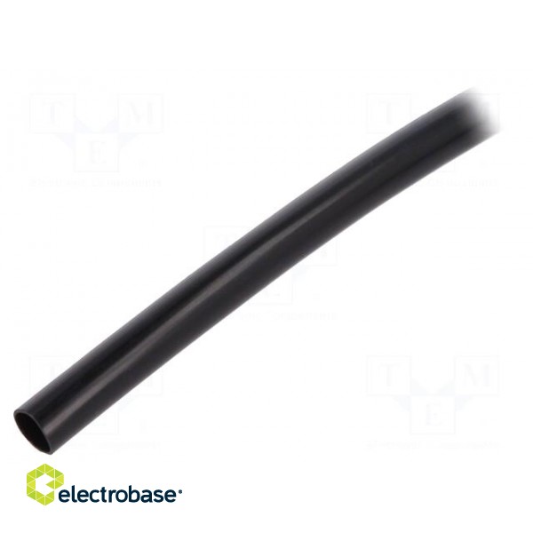 Insulating tube | Mat: PVC | black | -20÷125°C | Øint: 5mm | L: 10m