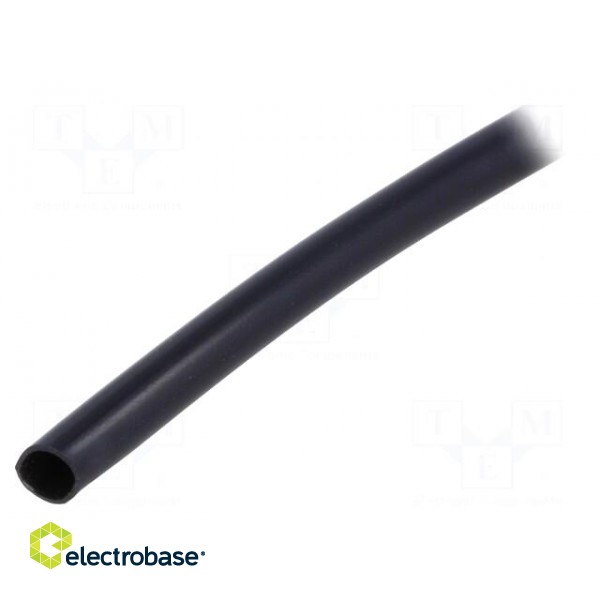 Insulating tube | PVC | black | -20÷125°C | Øint: 5mm | L: 500m | UL94V-0