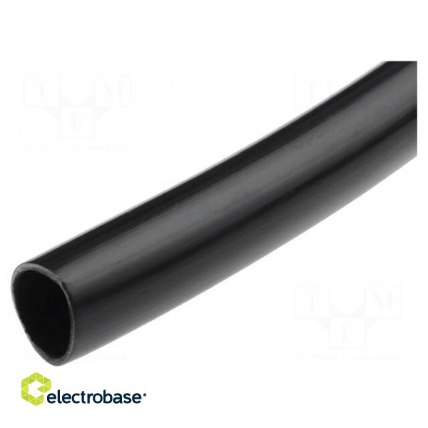 Insulating tube | Mat: PVC | black | -20÷80°C | Øint: 12mm | Len: 50m