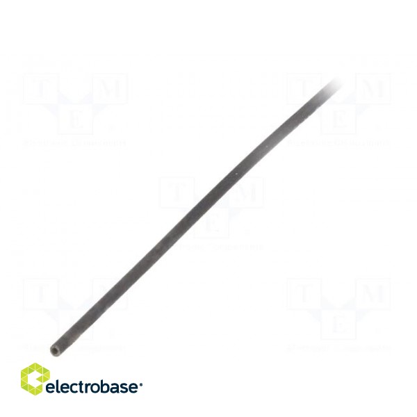 Insulating tube | silicone | black | Øint: 0.5mm | Wall thick: 0.2mm paveikslėlis 1