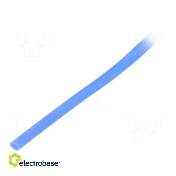 Insulating tube | silicone | blue | Øint: 2mm | Wall thick: 0.4mm image 1