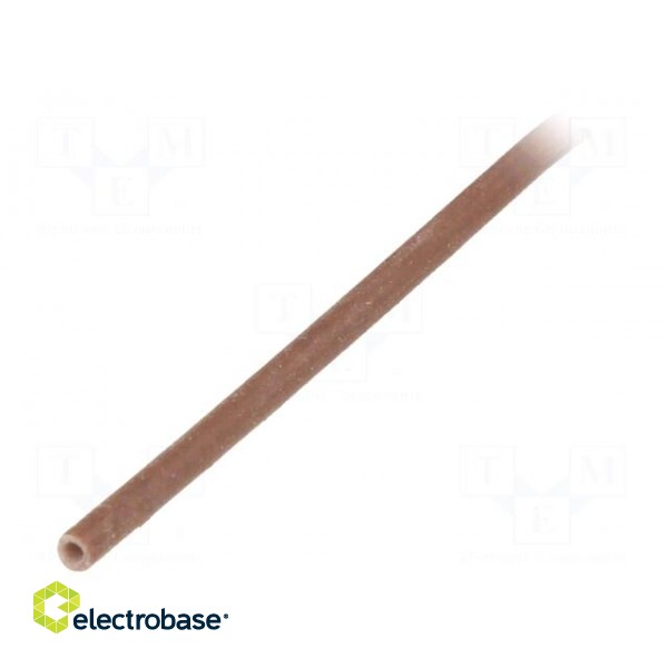 Insulating tube | silicone | brown | Øint: 1mm | Wall thick: 0.4mm фото 1
