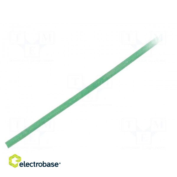 Insulating tube | silicone | green | Øint: 0.3mm | Wall thick: 0.2mm image 1