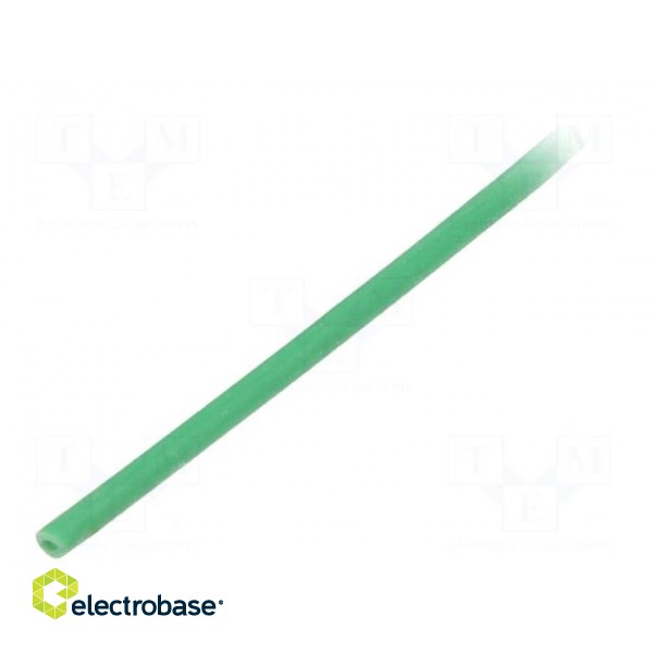 Insulating tube | silicone | green | Øint: 0.8mm | Wall thick: 0.4mm image 1