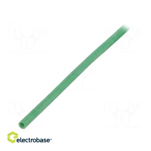 Insulating tube | silicone | green | Øint: 2.5mm | Wall thick: 0.4mm image 1