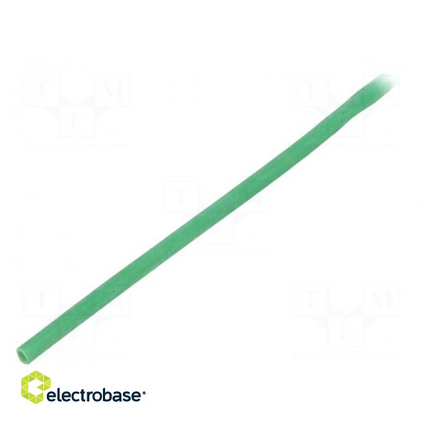 Insulating tube | silicone | green | Øint: 2mm | Wall thick: 0.4mm paveikslėlis 1