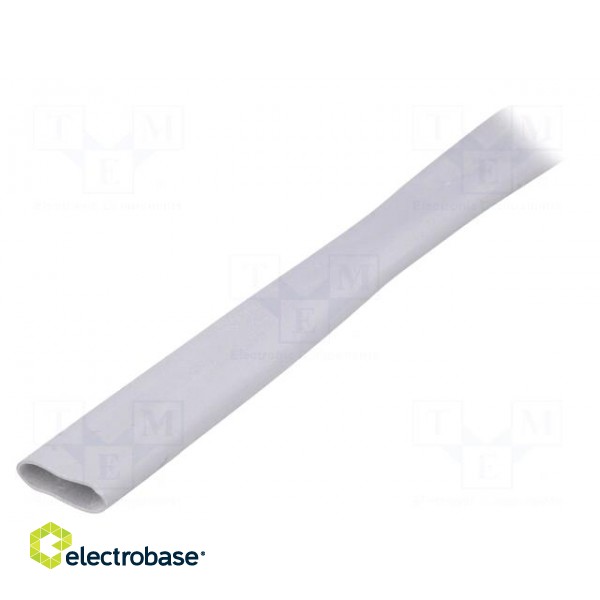 Insulating tube | Mat: silicone | light grey | -30÷200°C | Øint: 12mm