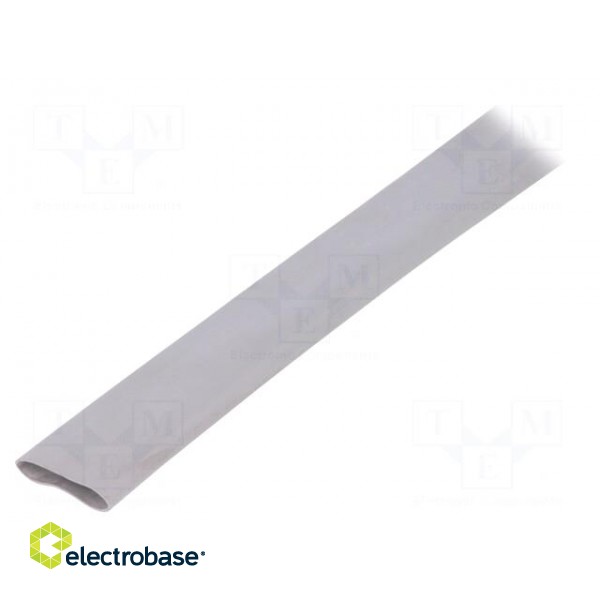 Insulating tube | Mat: silicone | light grey | -30÷200°C | Øint: 14mm
