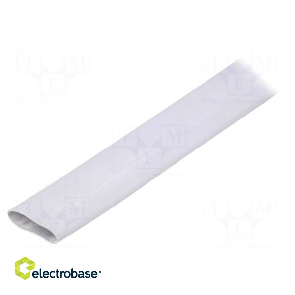 Insulating tube | silicone | light grey | -30÷200°C | Øint: 16mm | L: 1m
