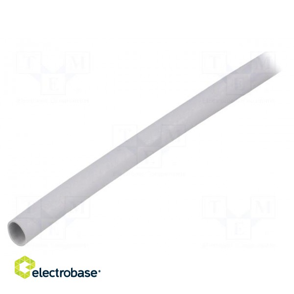 Insulating tube | silicone | light grey | -30÷200°C | Øint: 6mm | L: 1m