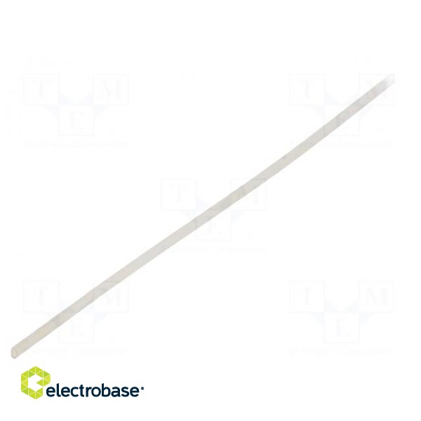 Insulating tube | silicone | natural | Øint: 0.8mm | Wall thick: 0.4mm image 1