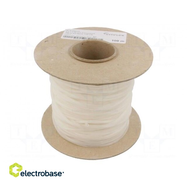 Insulating tube | silicone | natural | Øint: 2.5mm | Wall thick: 0.4mm image 2