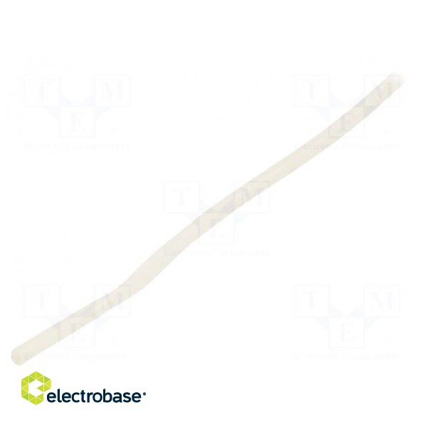 Insulating tube | silicone | natural | Øint: 2mm | Wall thick: 0.4mm фото 1