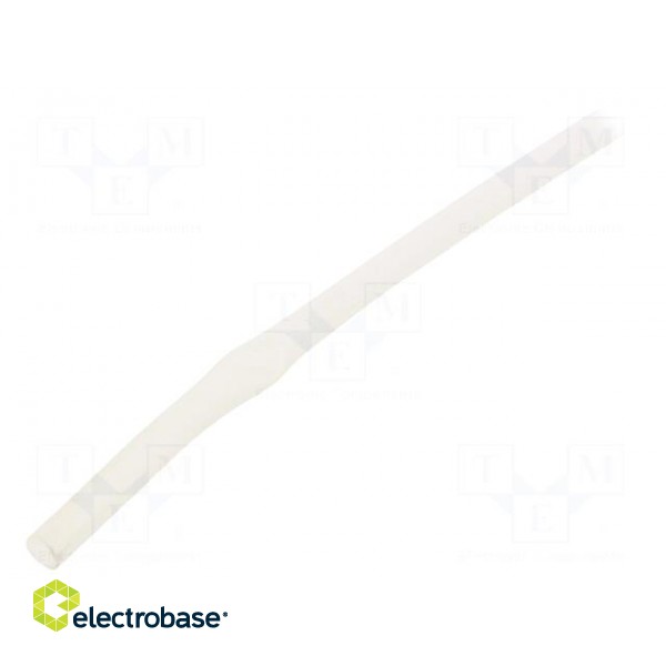Insulating tube | silicone | natural | Øint: 3.5mm | Wall thick: 0.4mm image 1