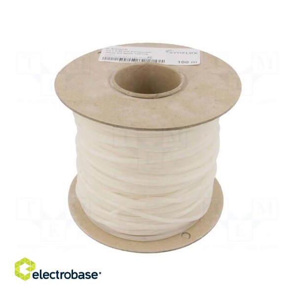 Insulating tube | silicone | natural | Øint: 3mm | Wall thick: 0.4mm paveikslėlis 2