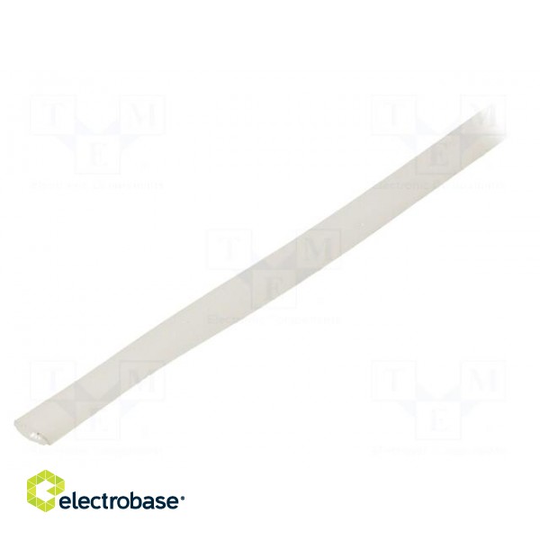 Insulating tube | silicone | natural | Øint: 4mm | Wall thick: 0.5mm