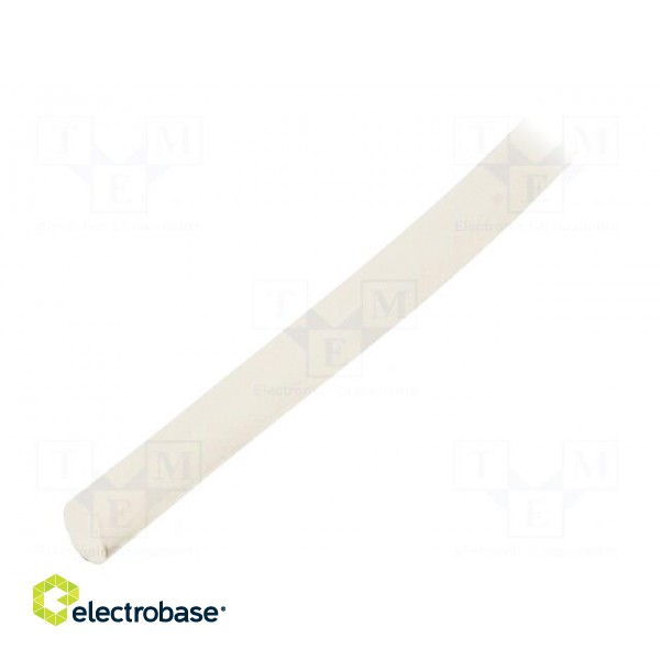 Insulating tube | silicone | natural | Øint: 5mm | Wall thick: 0.6mm