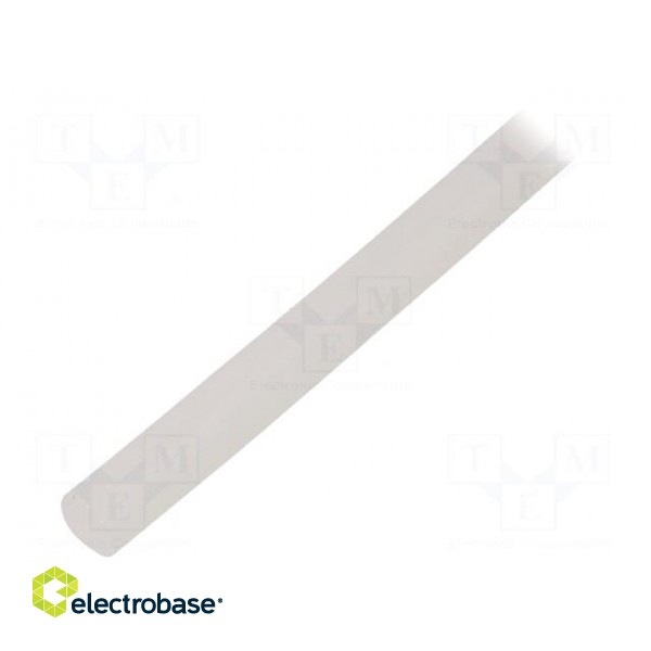 Insulating tube | silicone | natural | Øint: 6mm | Wall thick: 0.7mm