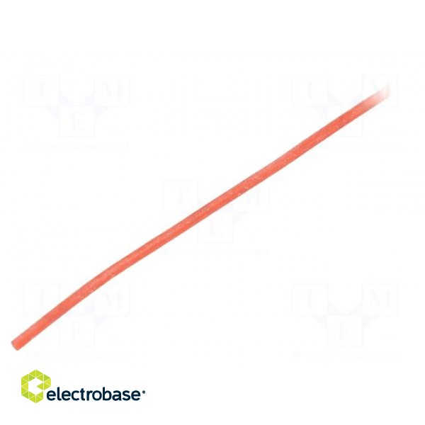 Insulating tube | silicone | red | Øint: 0.5mm | Wall thick: 0.2mm image 1