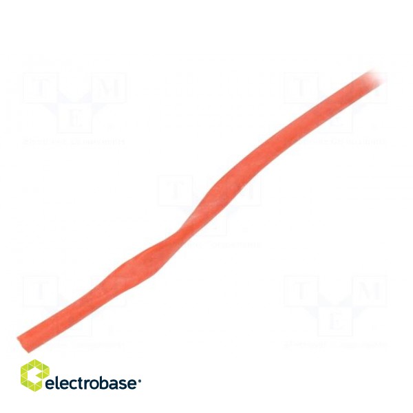 Insulating tube | silicone | red | Øint: 2.5mm | Wall thick: 0.4mm image 1