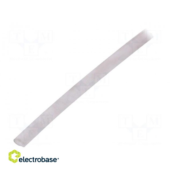 Insulating tube | Mat: silicone | transparent | -50÷200°C | L: 250m