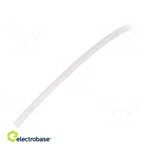Insulating tube | Mat: silicone | transparent | -50÷200°C | Øint: 4mm