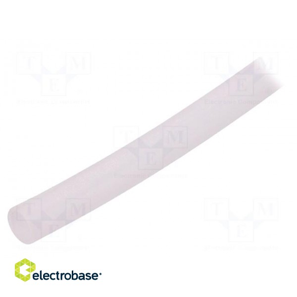 Insulating tube | silicone | transparent | -50÷200°C | Øint: 4mm